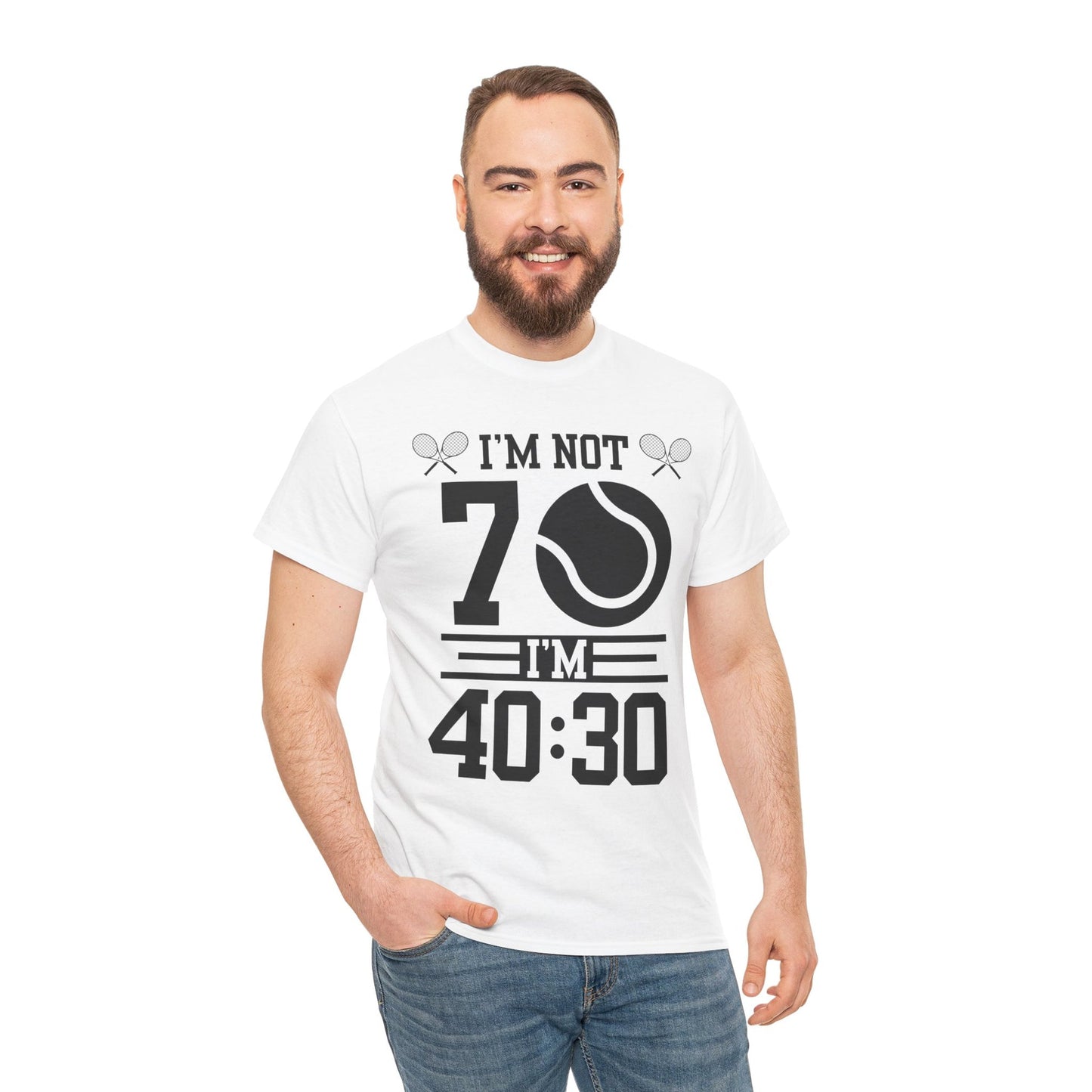 70 YEAR OLD TENNIS PLAYER - Tennis Basic Tee
