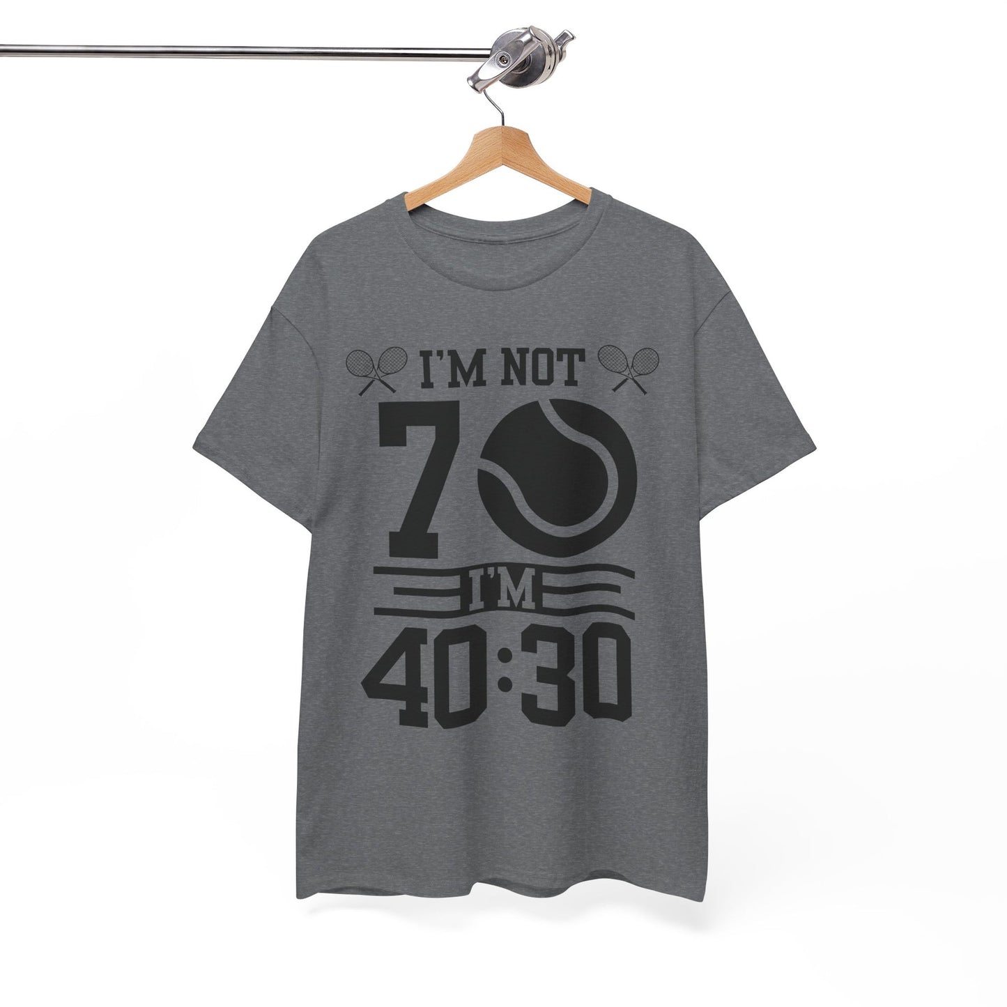 70 YEAR OLD TENNIS PLAYER - Tennis Basic Tee