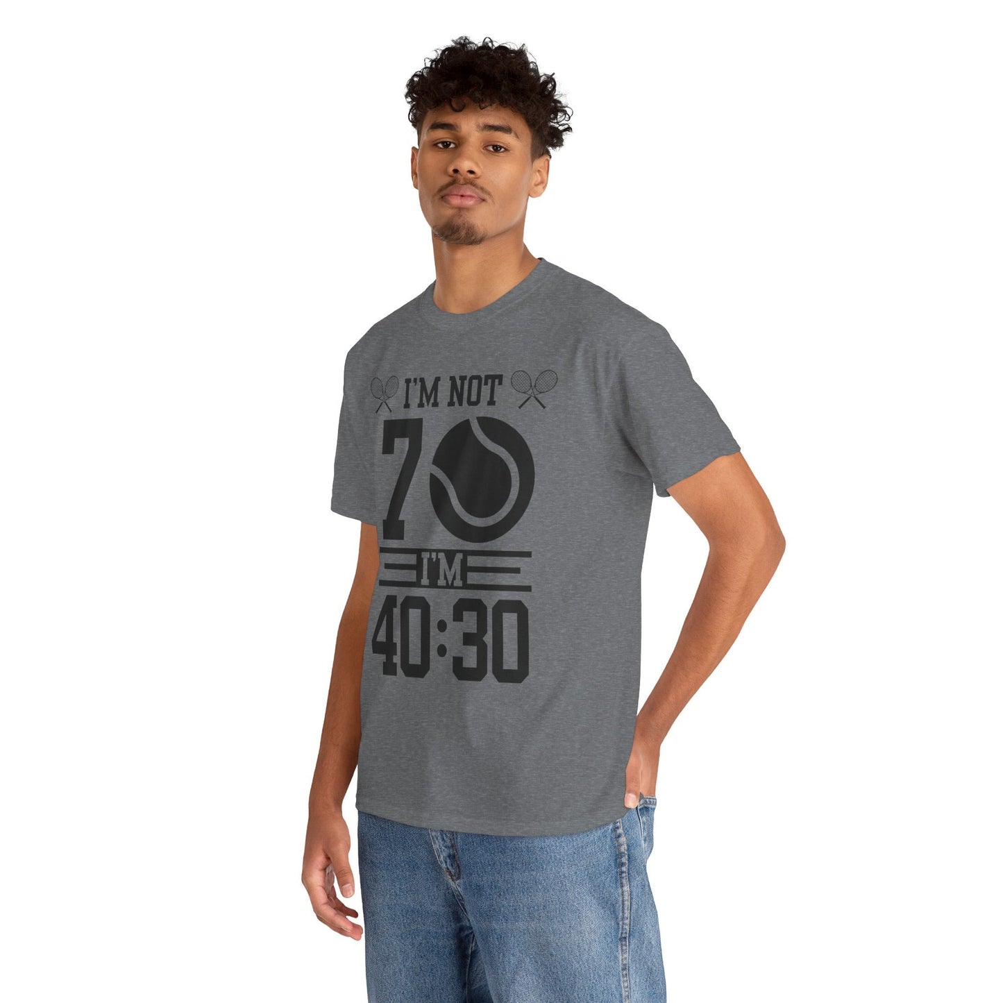 70 YEAR OLD TENNIS PLAYER - Tennis Basic Tee