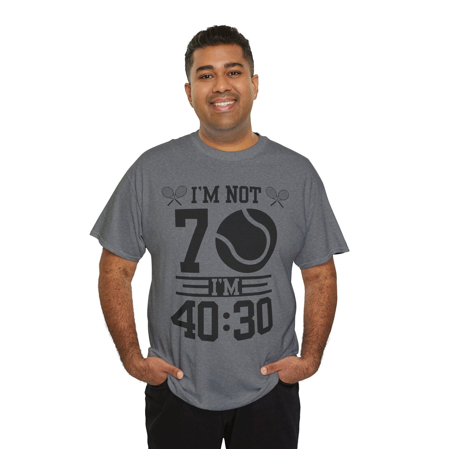 70 YEAR OLD TENNIS PLAYER - Tennis Basic Tee