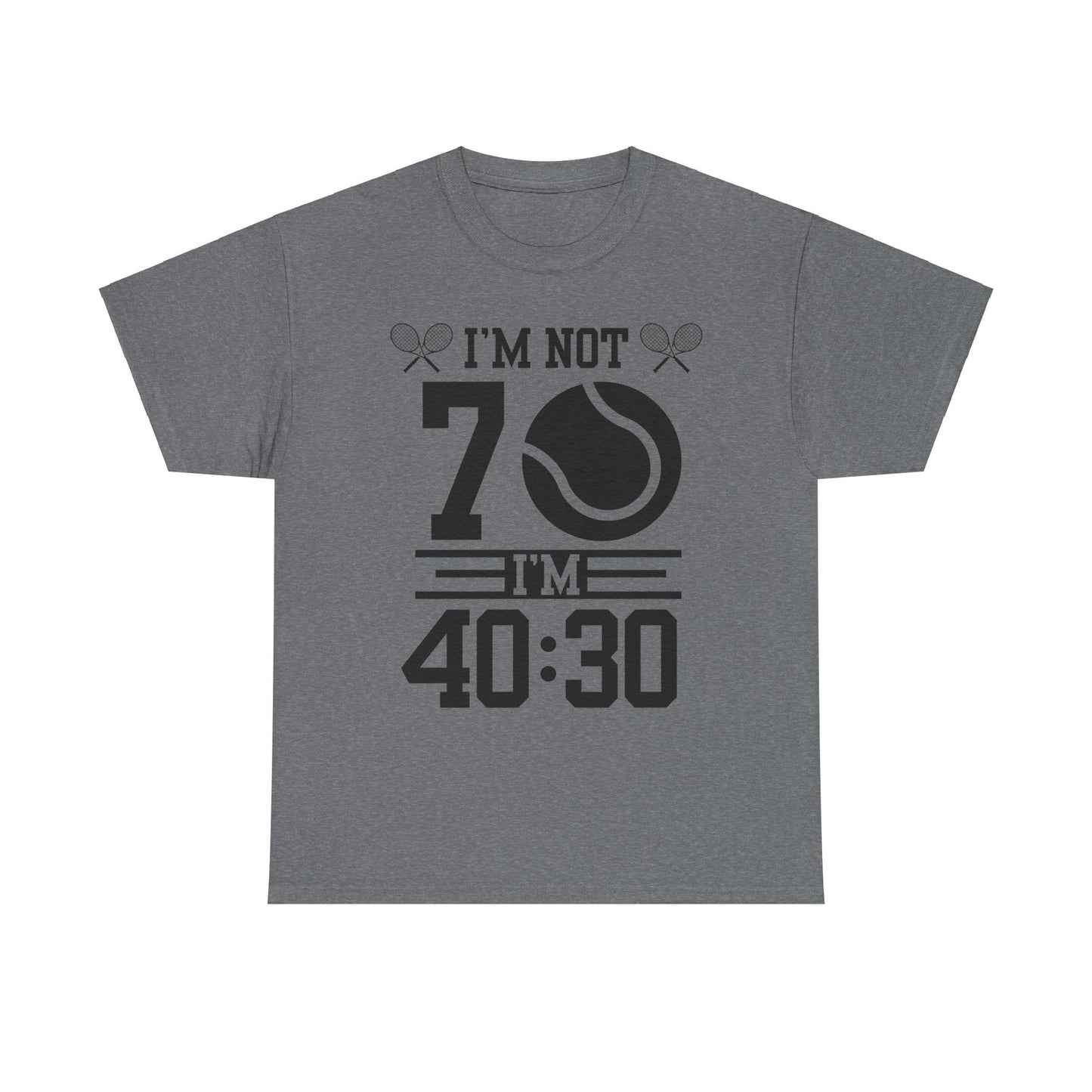 70 YEAR OLD TENNIS PLAYER - Tennis Basic Tee