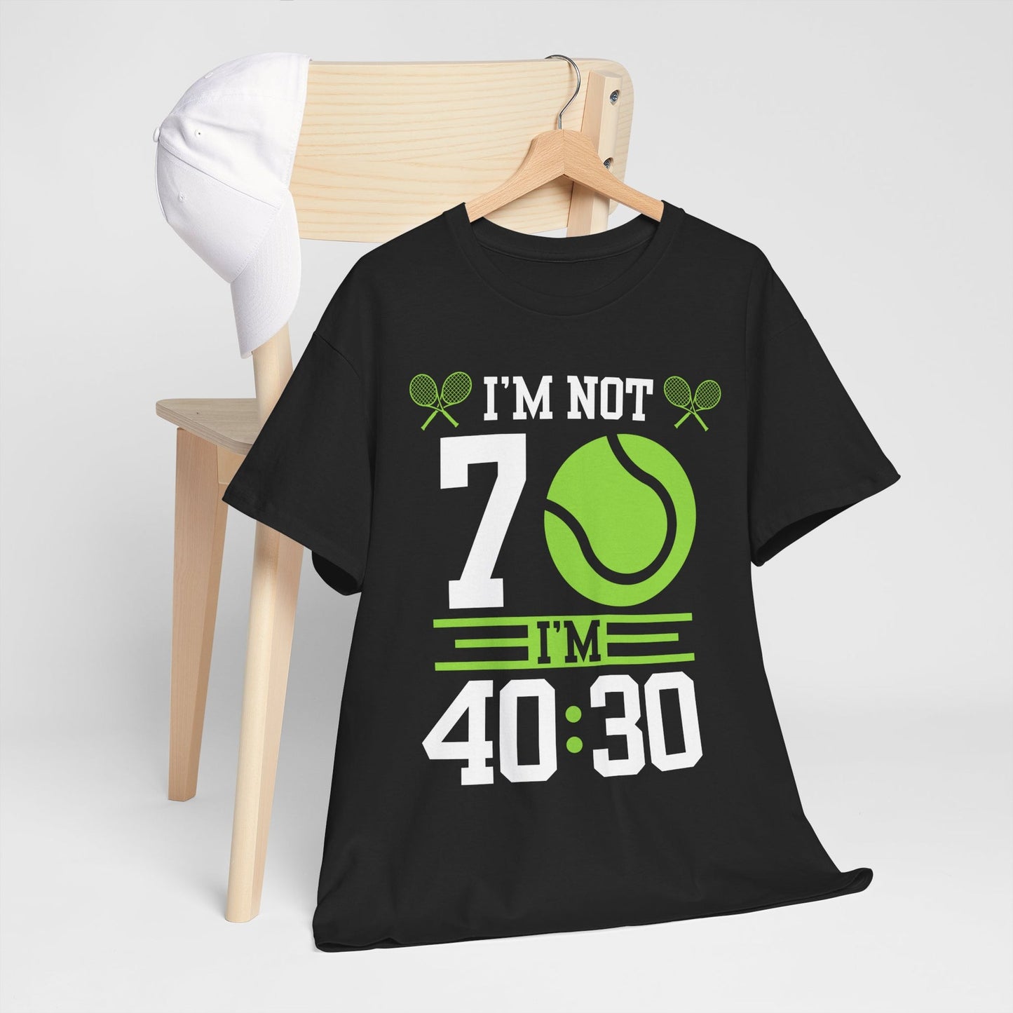 70 YEAR OLD TENNIS PLAYER - Tennis Basic Tee