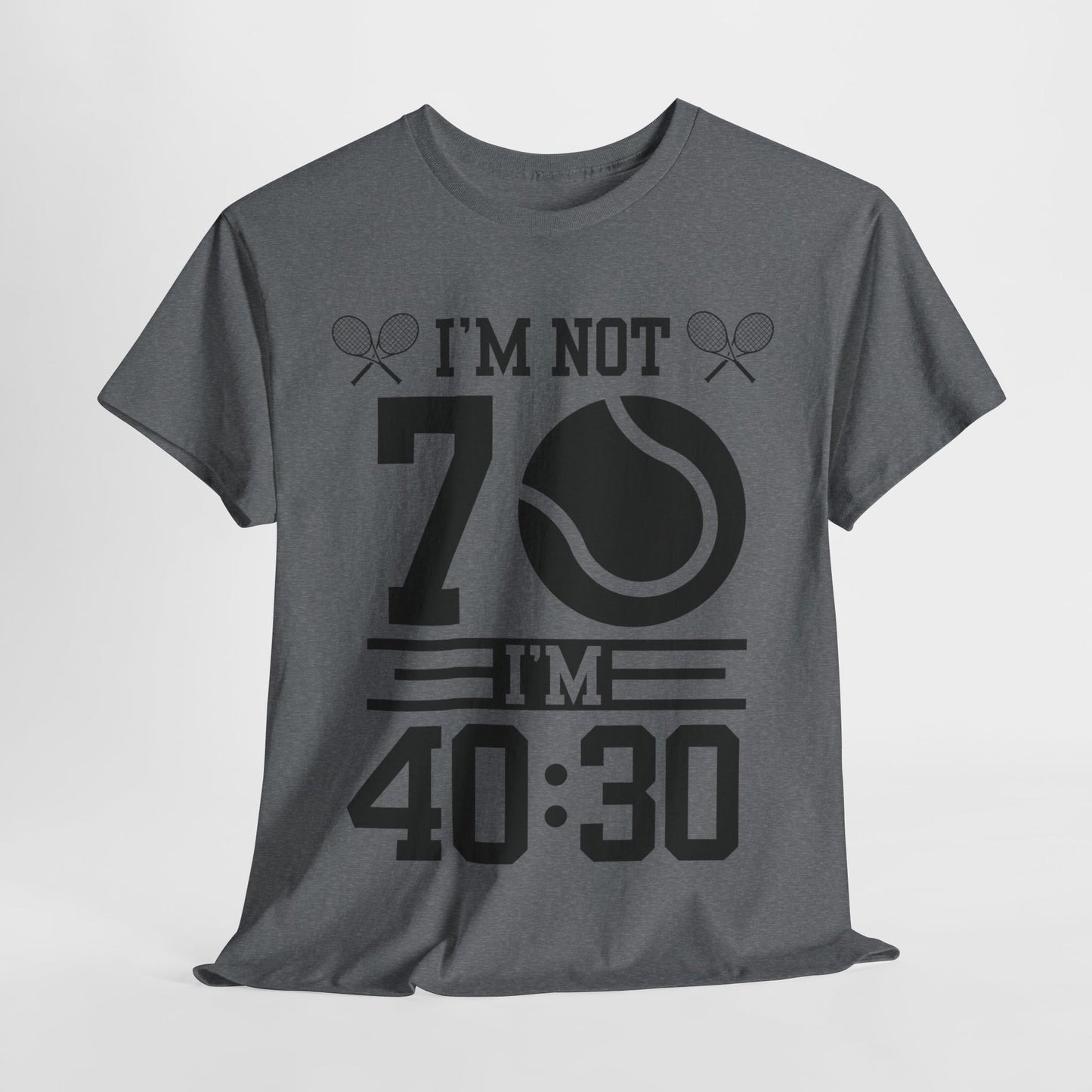 70 YEAR OLD TENNIS PLAYER - Tennis Basic Tee