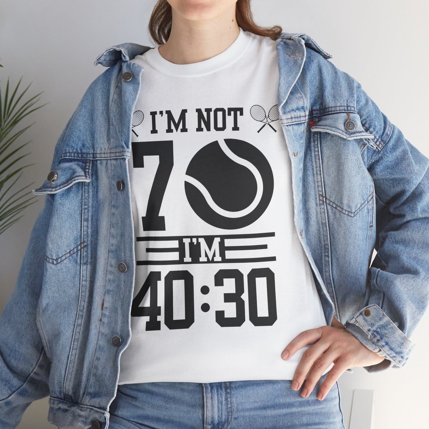 70 YEAR OLD TENNIS PLAYER - Tennis Basic Tee