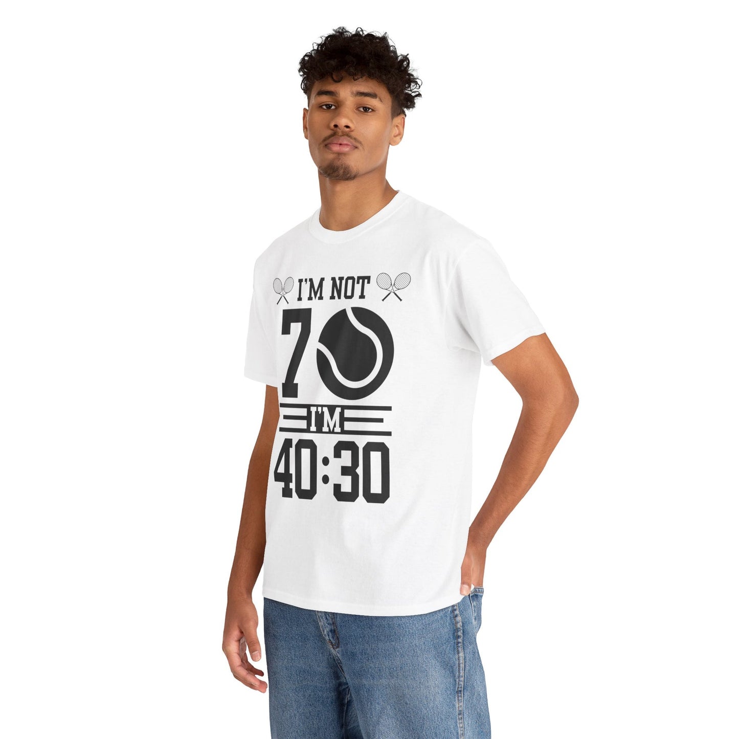 70 YEAR OLD TENNIS PLAYER - Tennis Basic Tee