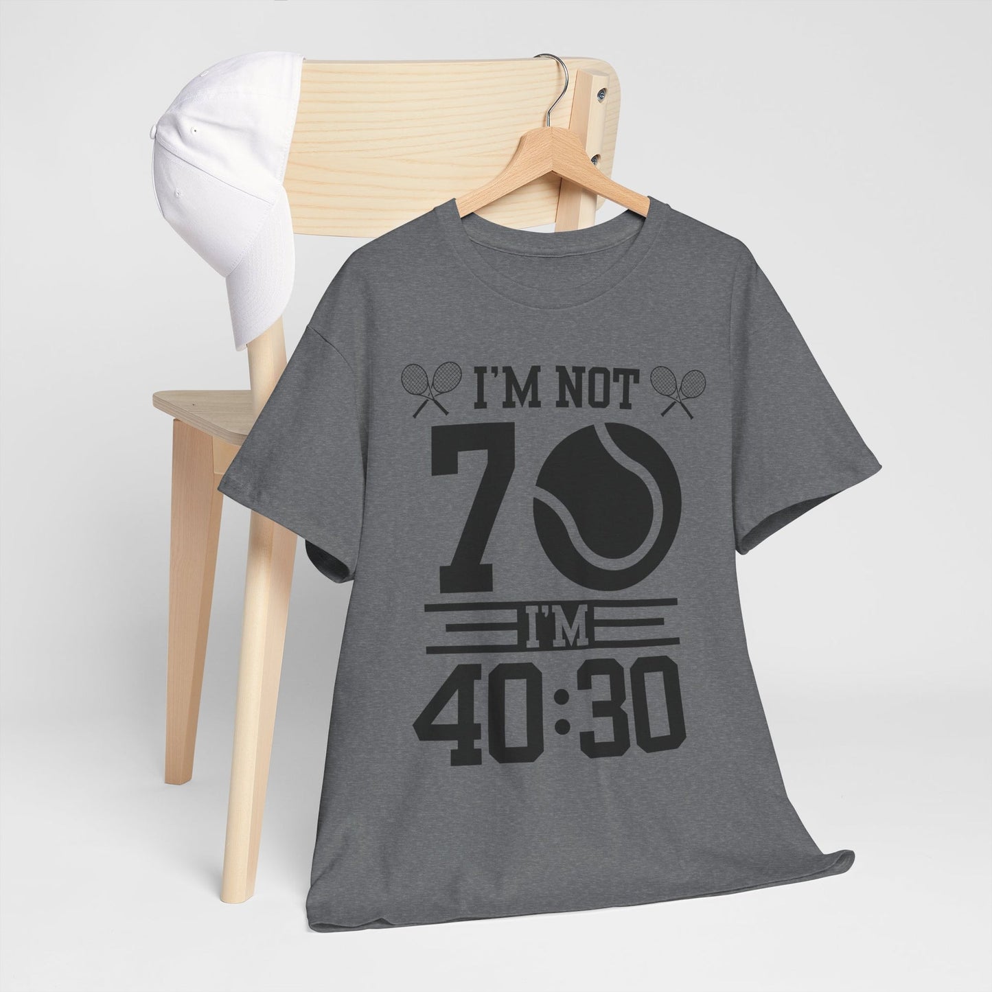 70 YEAR OLD TENNIS PLAYER - Tennis Basic Tee