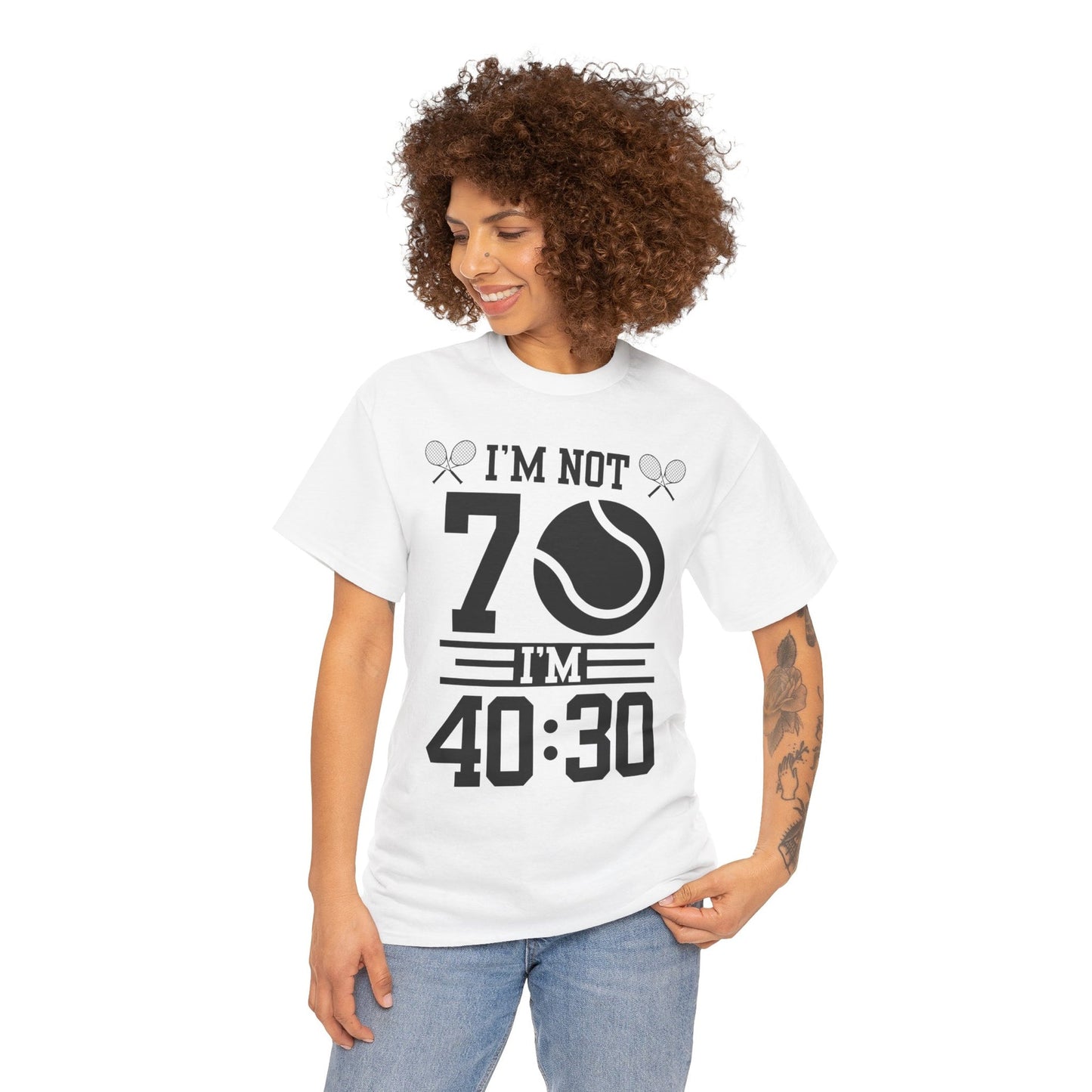 70 YEAR OLD TENNIS PLAYER - Tennis Basic Tee