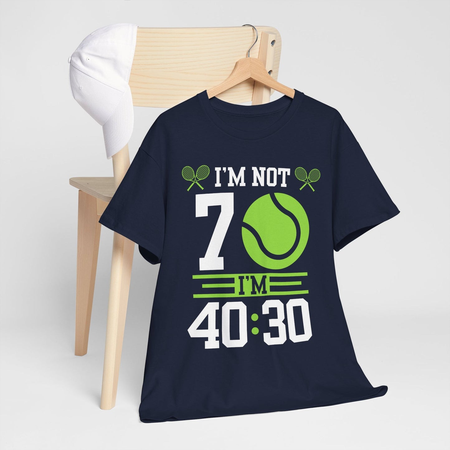 70 YEAR OLD TENNIS PLAYER - Tennis Basic Tee