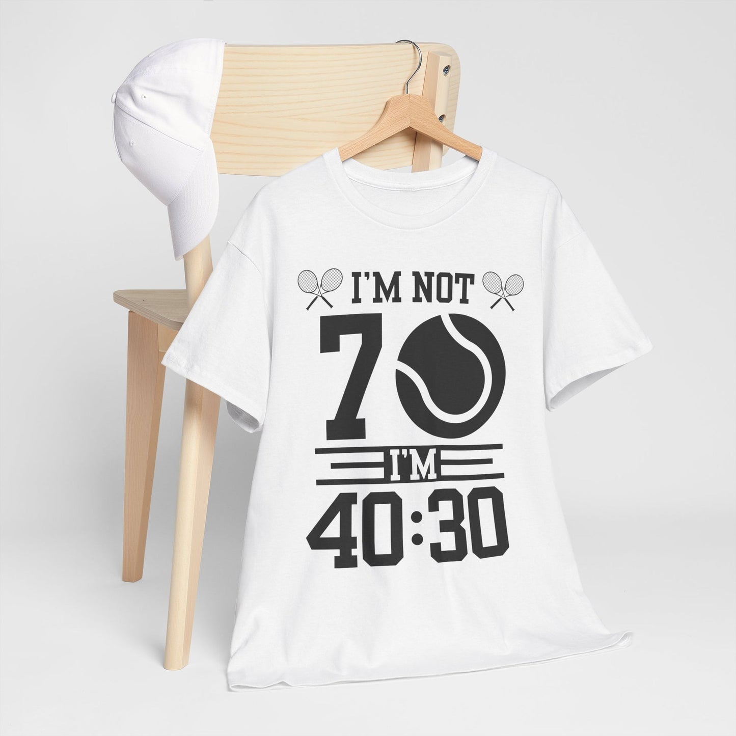 70 YEAR OLD TENNIS PLAYER - Tennis Basic Tee