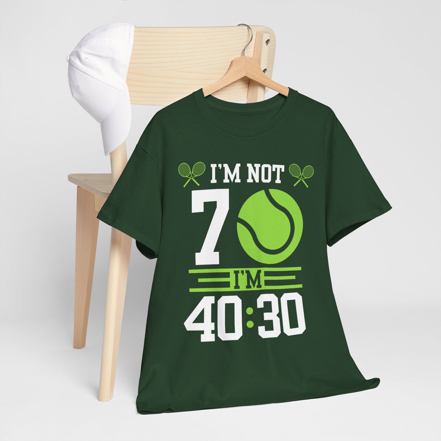 70 YEAR OLD TENNIS PLAYER - Tennis Basic Tee