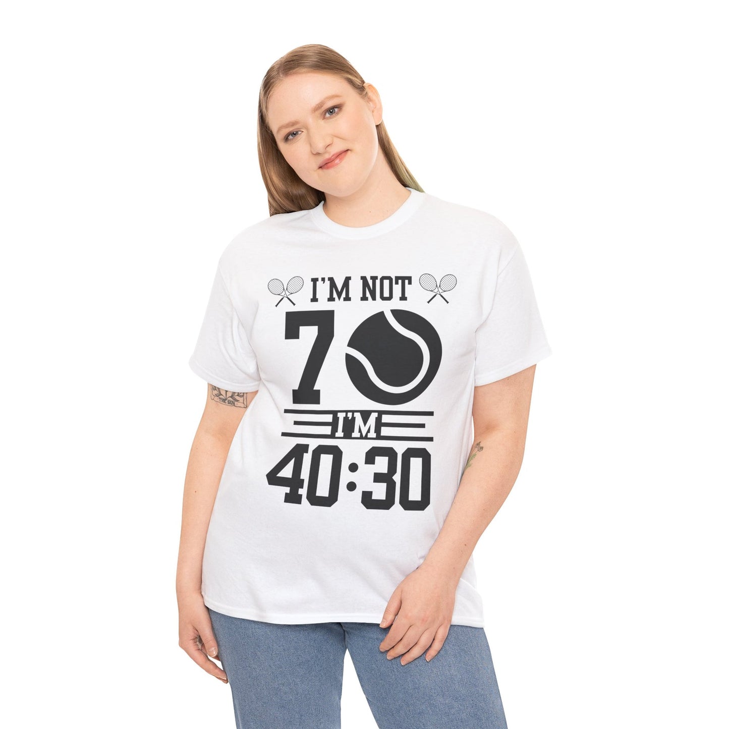 70 YEAR OLD TENNIS PLAYER - Tennis Basic Tee