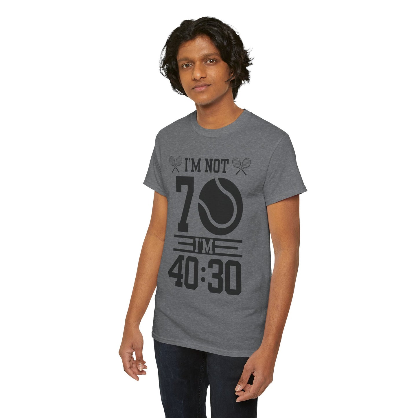 70 YEAR OLD TENNIS PLAYER - Tennis Basic Tee