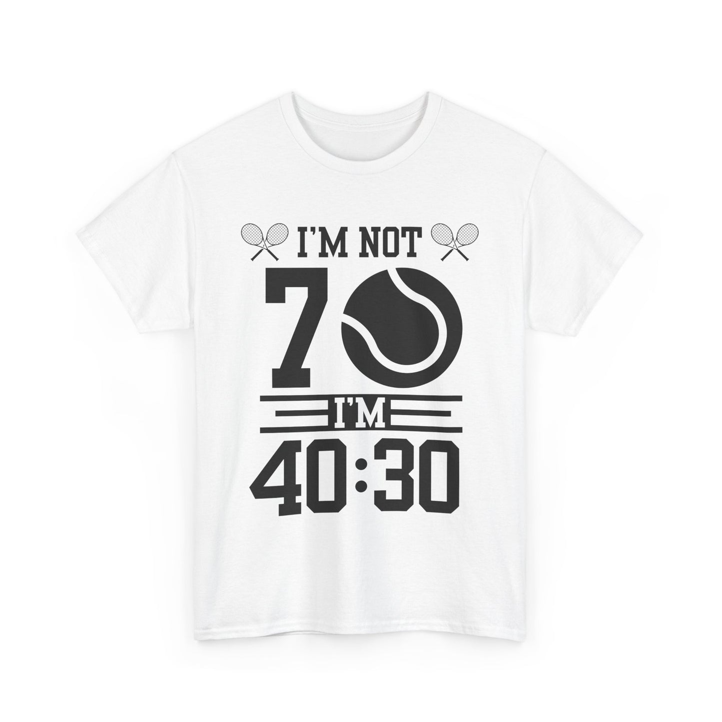 70 YEAR OLD TENNIS PLAYER - Tennis Basic Tee
