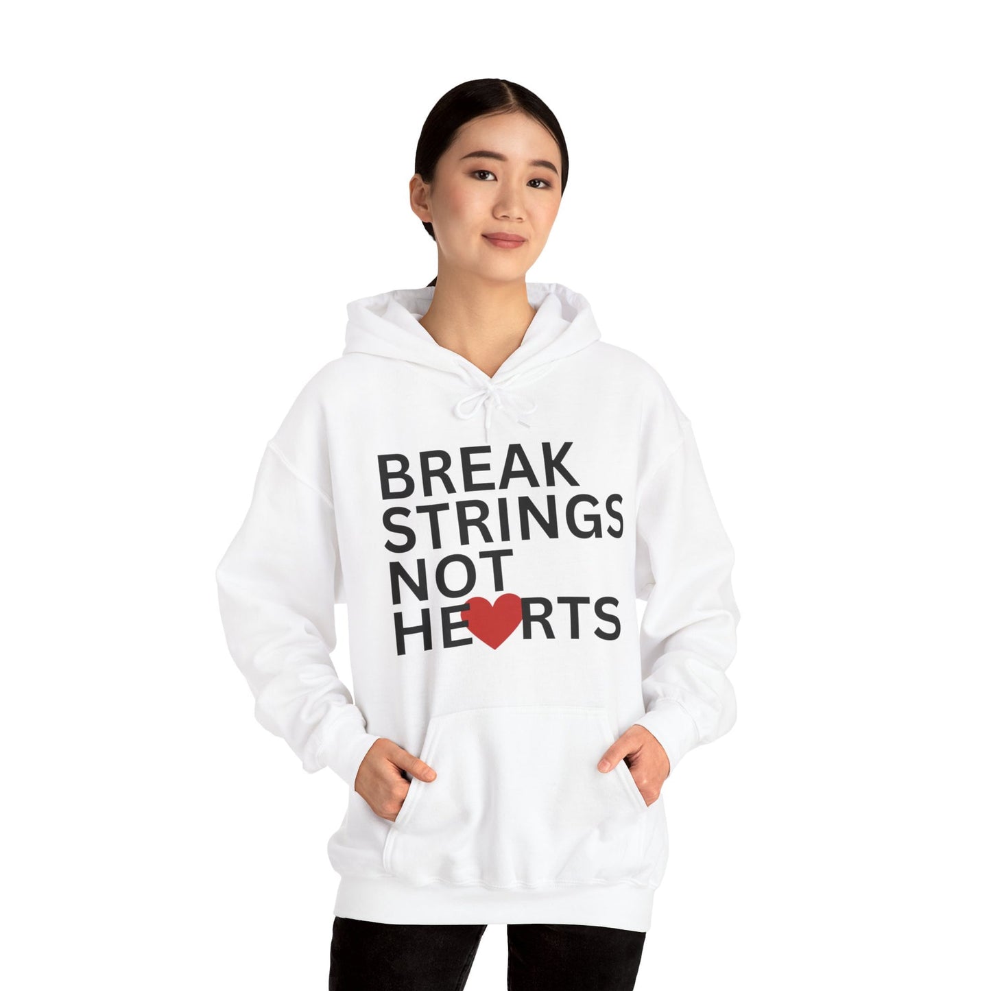 BREAK STRINGS NOT HEARTS - Tennis Hoodie