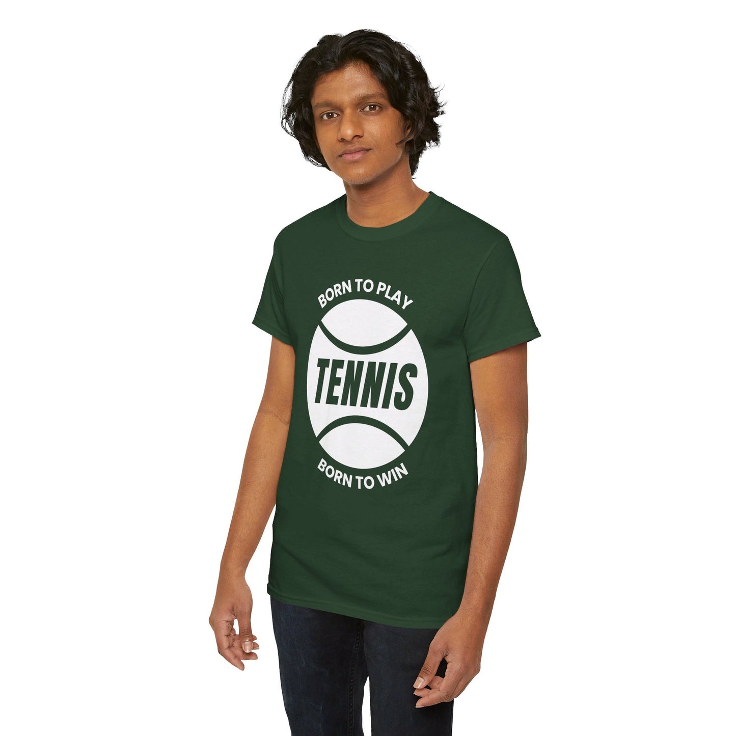 BORN TO WIN - Tennis Basic Tee