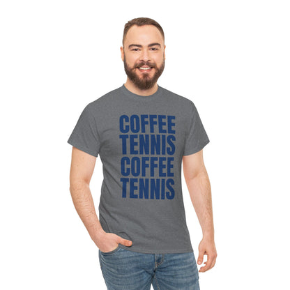 COFFEE & TENNIS 3 - Tennis Basic Tee