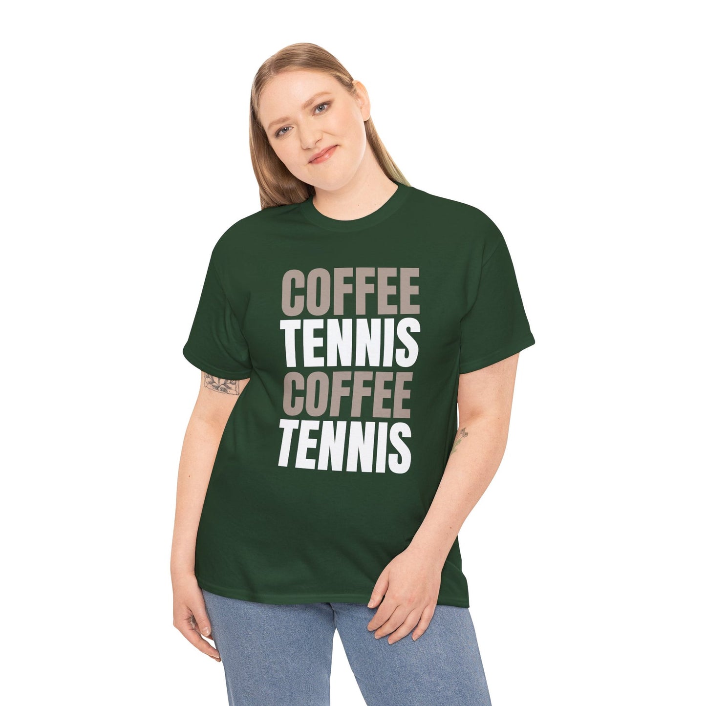 COFFEE & TENNIS 3 - Tennis Basic Tee