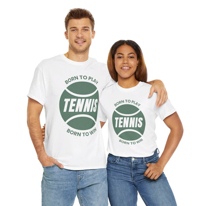 BORN TO WIN - Tennis Basic Tee