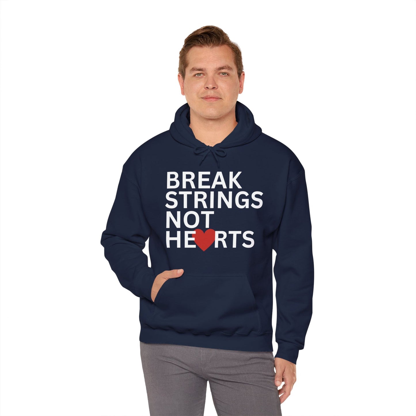 BREAK STRINGS NOT HEARTS - Tennis Hoodie