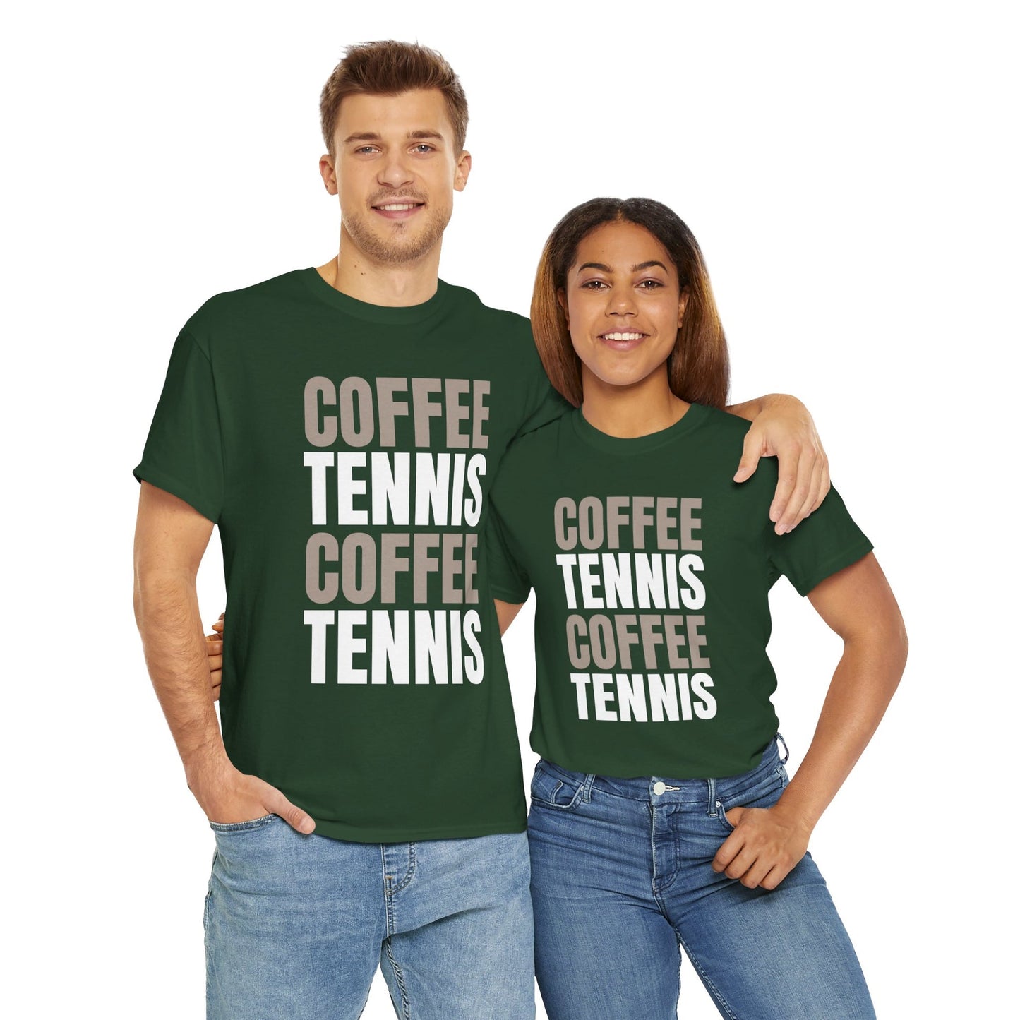 COFFEE & TENNIS 3 - Tennis Basic Tee