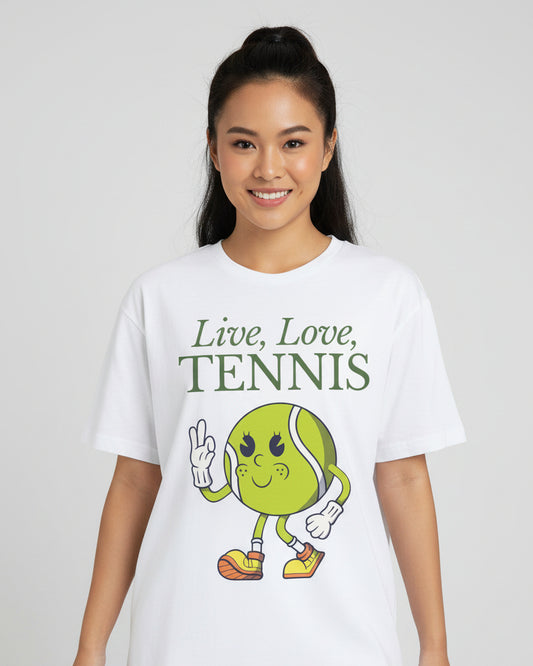 LIVE LOVE TENNIS - Tennis Basic Tee