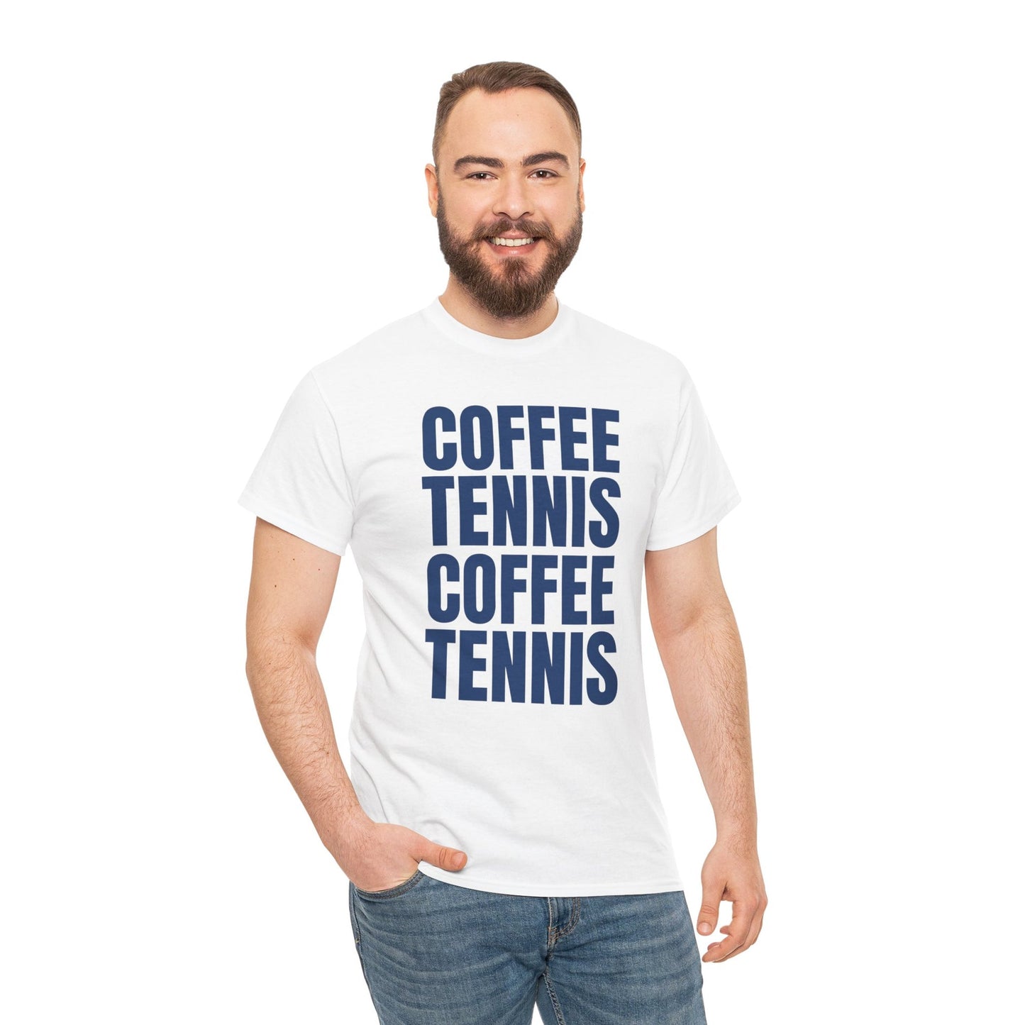 COFFEE & TENNIS 3 - Tennis Basic Tee