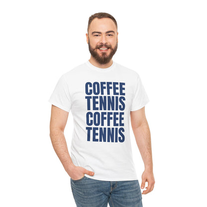 COFFEE & TENNIS 3 - Tennis Basic Tee