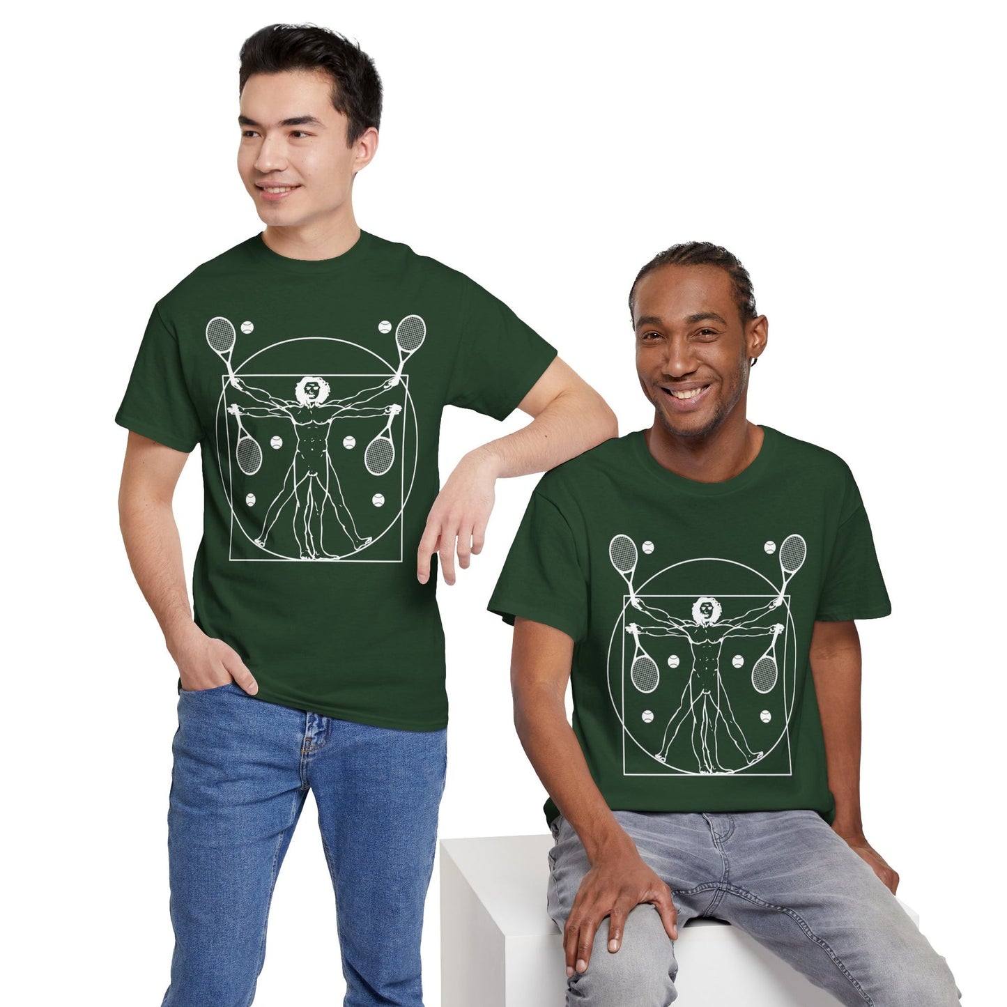 VITRUVIAN MAN (LEONARDO DA VINCI) - Tennis Basic Tee