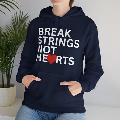 BREAK STRINGS NOT HEARTS - Tennis Hoodie