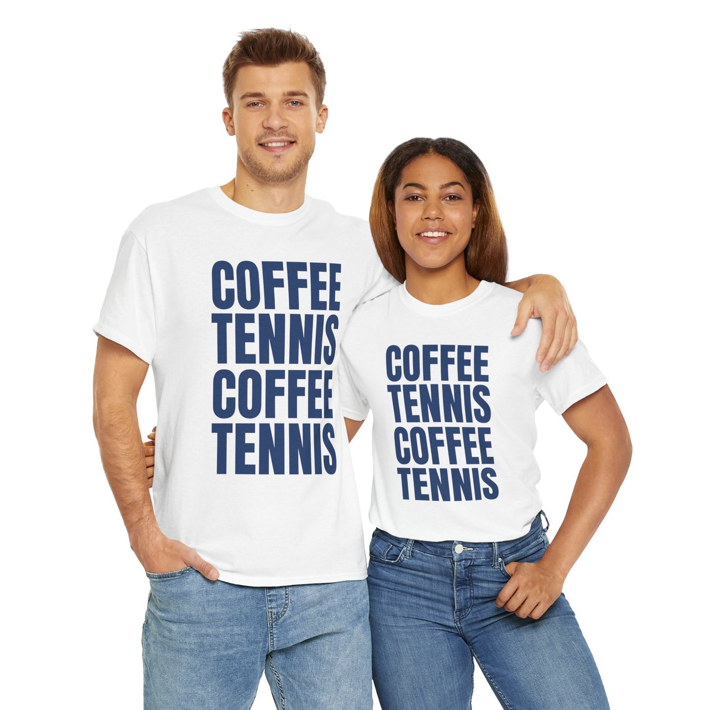 COFFEE & TENNIS 3 - Tennis Basic Tee