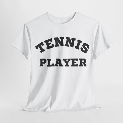 TENNIS PLAYER 3 (White-Black) - Tennis Basic Tee