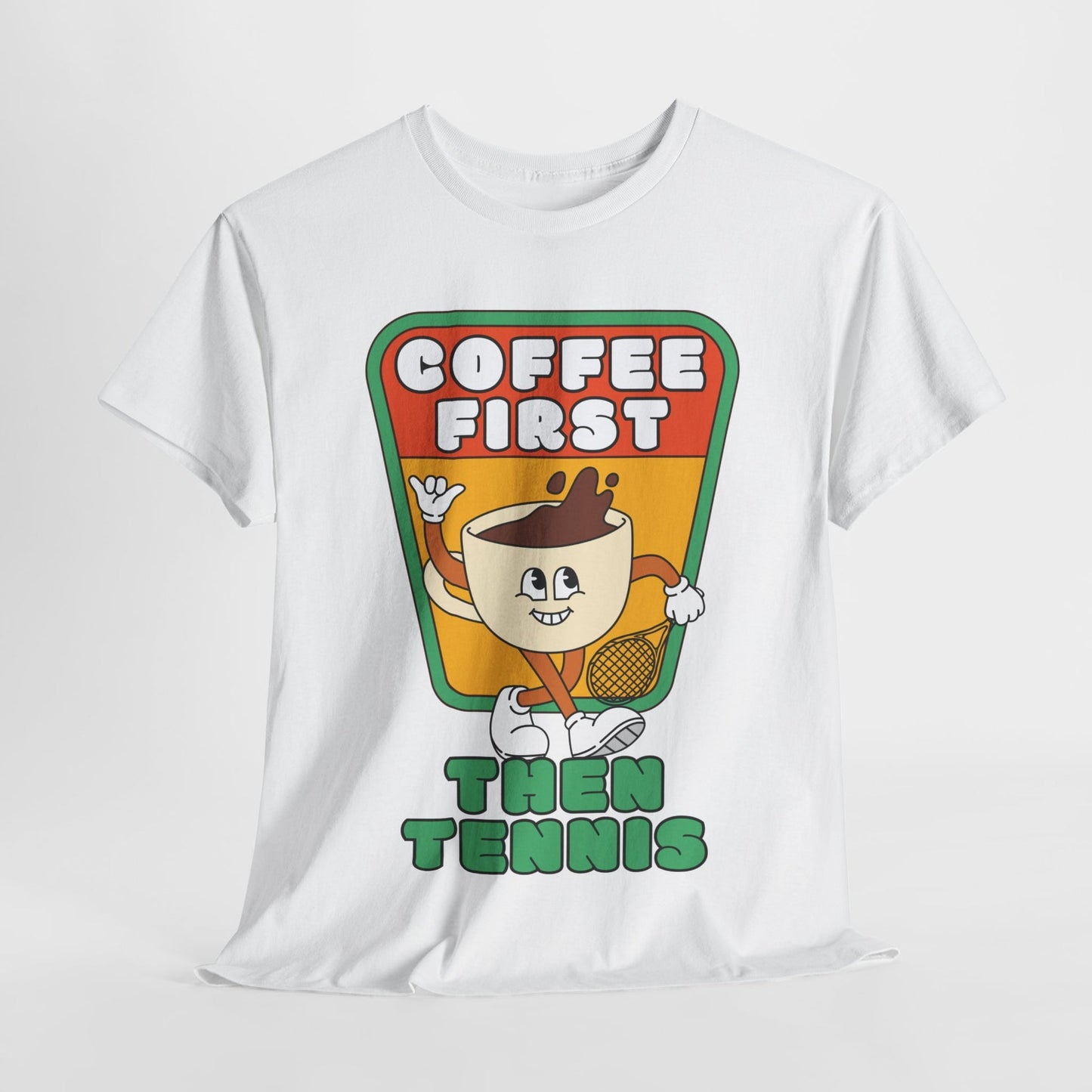 COFFEE FIRST, THEN TENNIS 2 - Tennis Basic Tee