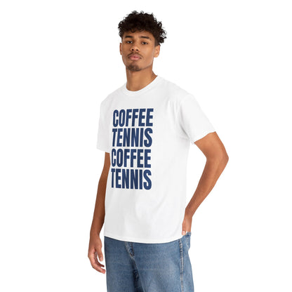 COFFEE & TENNIS 3 - Tennis Basic Tee