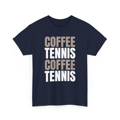 COFFEE & TENNIS 3 - Tennis Basic Tee