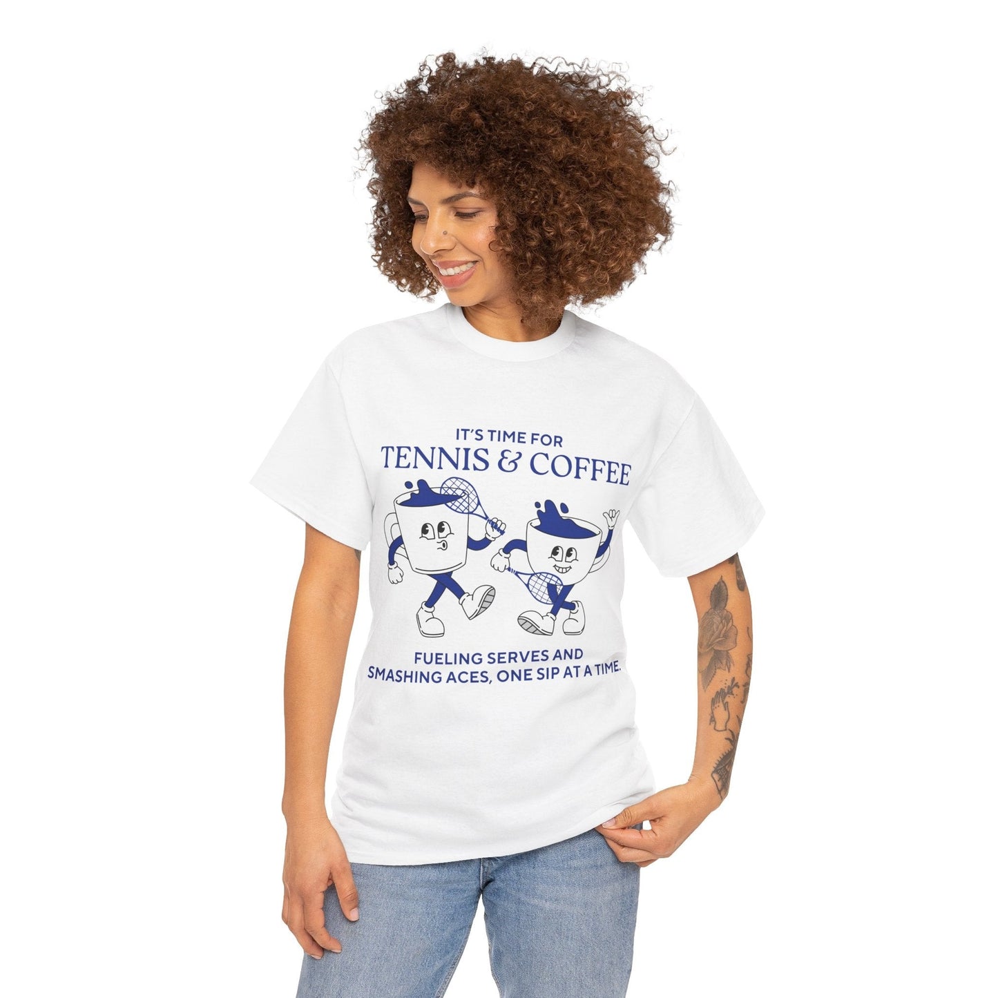 COFFEE & TENNIS 2 - Tennis Basic Tee