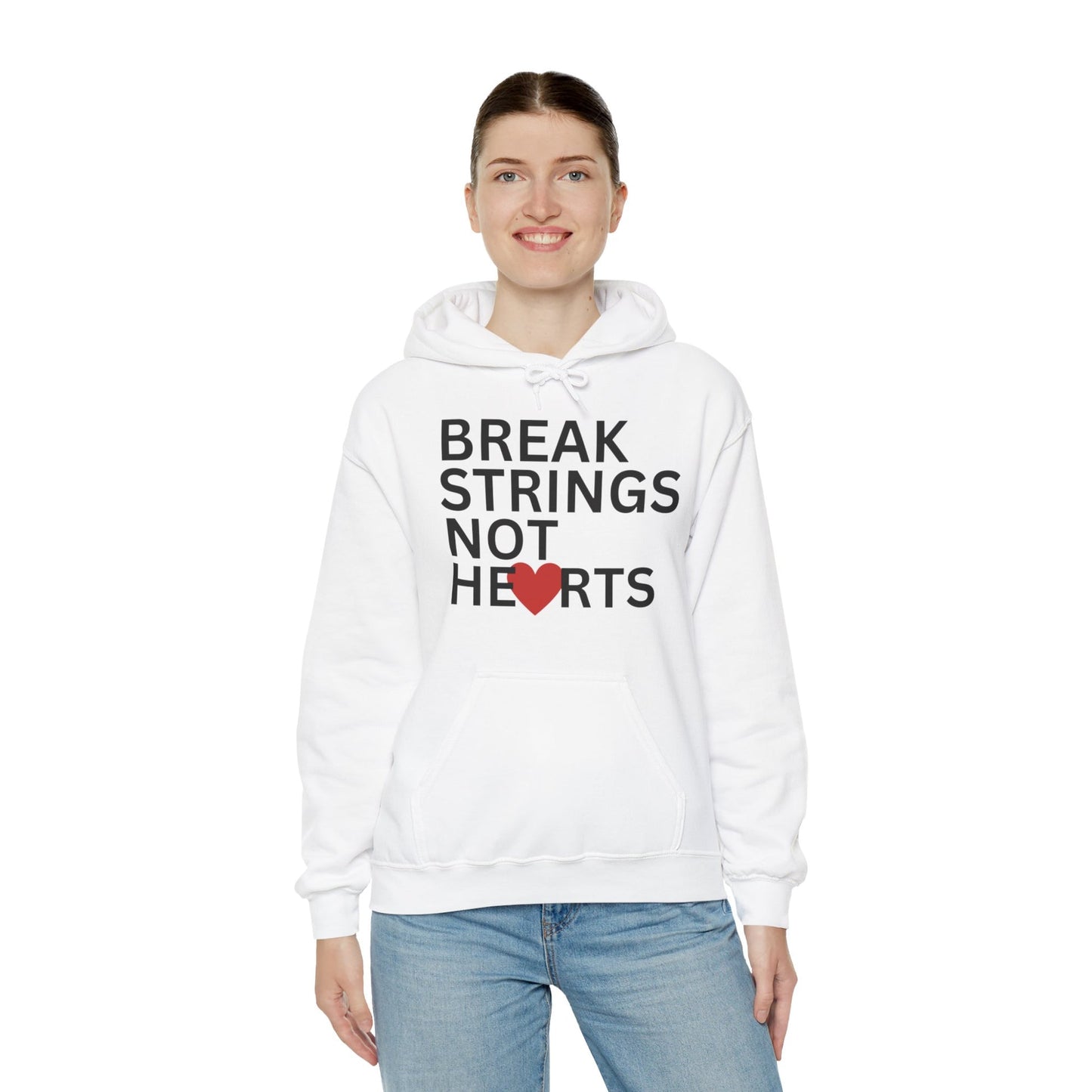 BREAK STRINGS NOT HEARTS - Tennis Hoodie