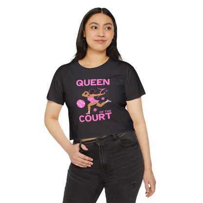 QUEEN OF THE COURT 1 - Tennis Crop Top