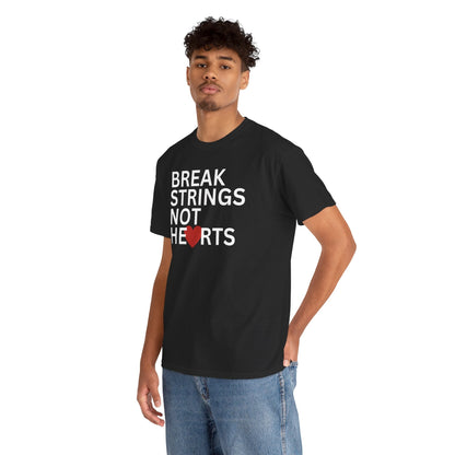 BREAK STRINGS NOT HEARTS - Tennis Basic Tee