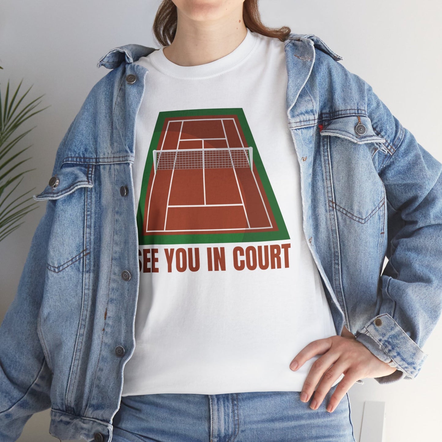 SEE YOU IN COURT 1 - Tennis Basic Tee