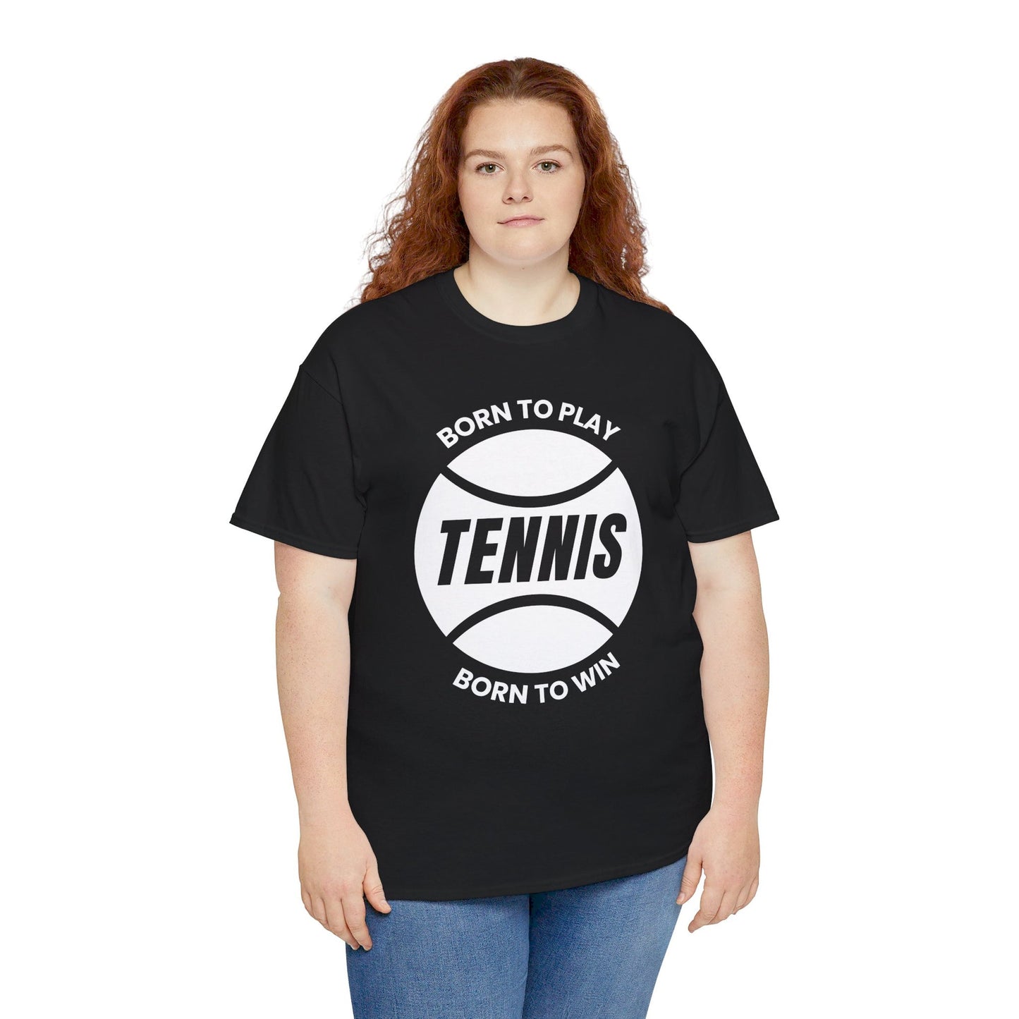 BORN TO WIN - Tennis Basic Tee