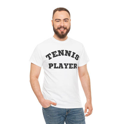 TENNIS PLAYER 3 (White-Black) - Tennis Basic Tee