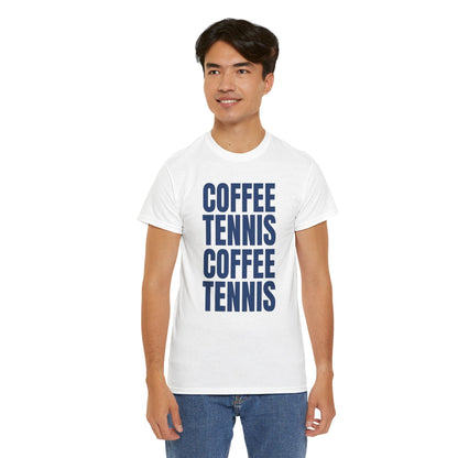 COFFEE & TENNIS 3 - Tennis Basic Tee