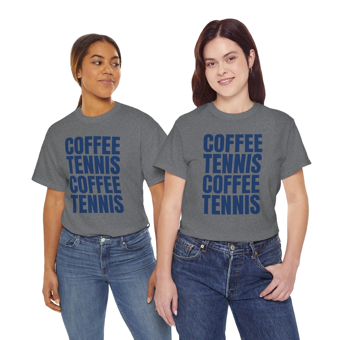 COFFEE & TENNIS 3 - Tennis Basic Tee