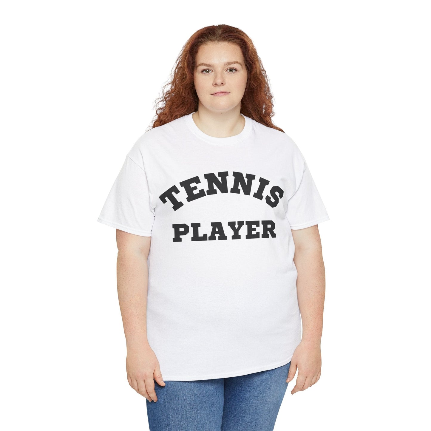 TENNIS PLAYER 3 (White-Black) - Tennis Basic Tee