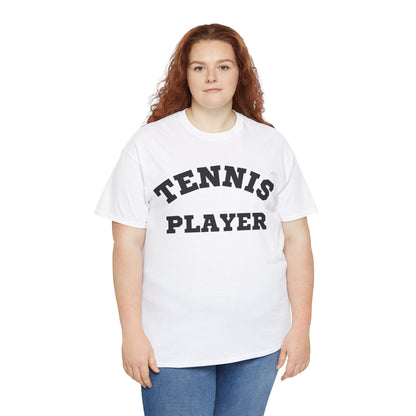 TENNIS PLAYER 3 (White-Black) - Tennis Basic Tee