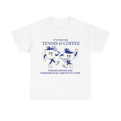 COFFEE & TENNIS 2 - Tennis Basic Tee