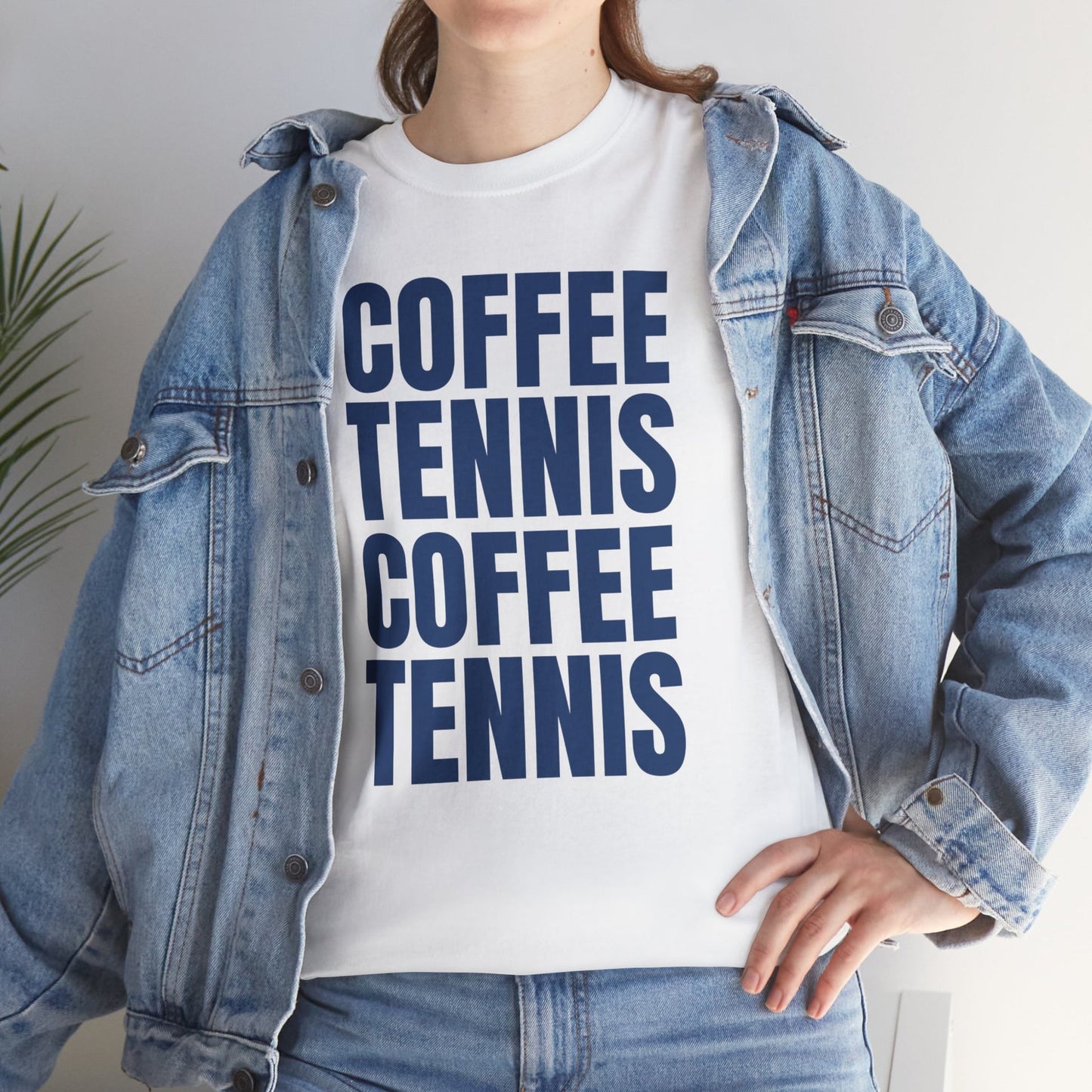 COFFEE & TENNIS 3 - Tennis Basic Tee