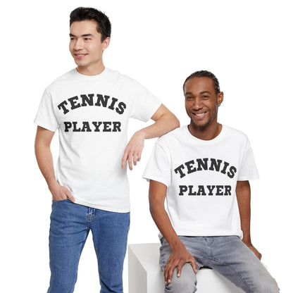 TENNIS PLAYER 3 (White-Black) - Tennis Basic Tee