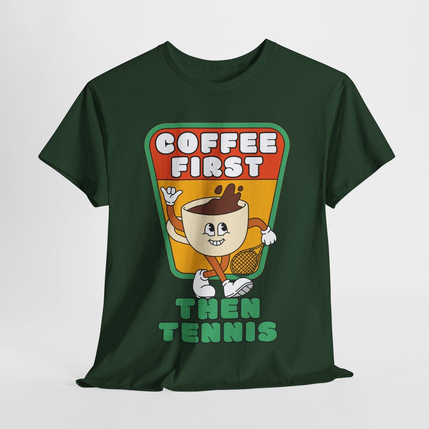 COFFEE FIRST, THEN TENNIS 2 - Tennis Basic Tee