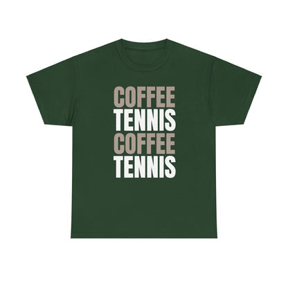 COFFEE & TENNIS 3 - Tennis Basic Tee